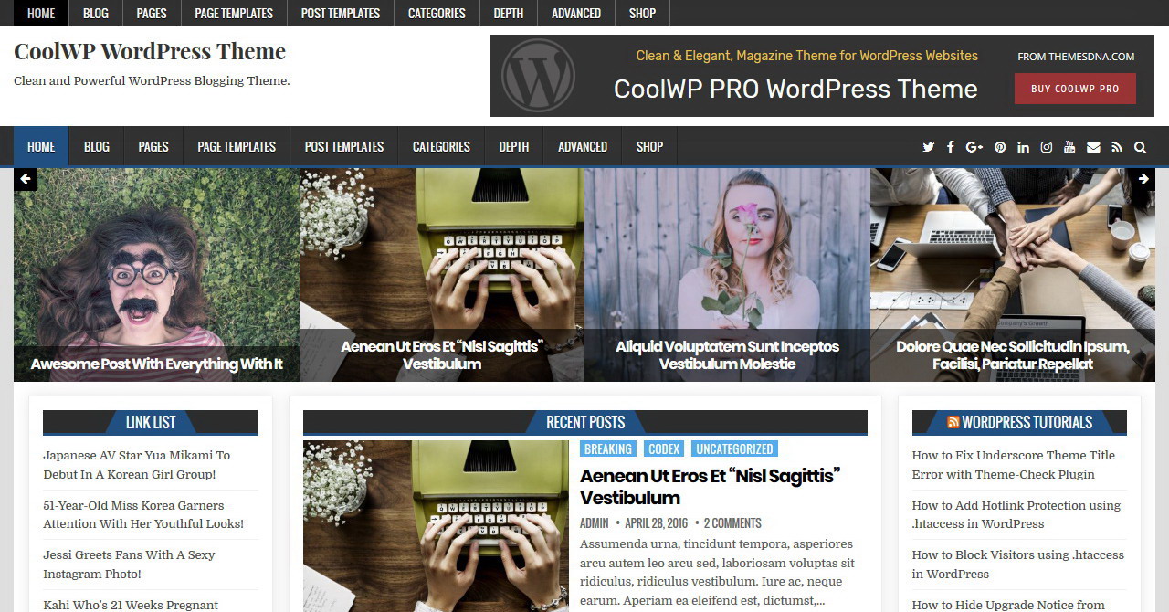 Documentation - CoolWP WordPress Theme