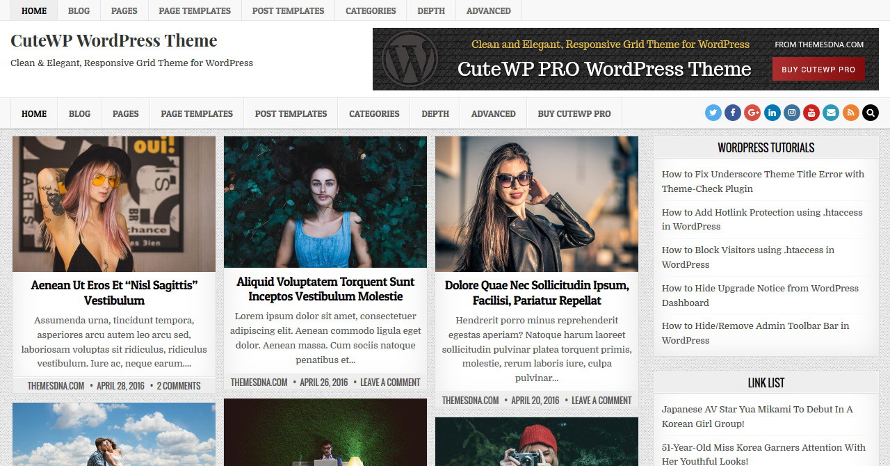 Documentation - CuteWP WordPress Theme