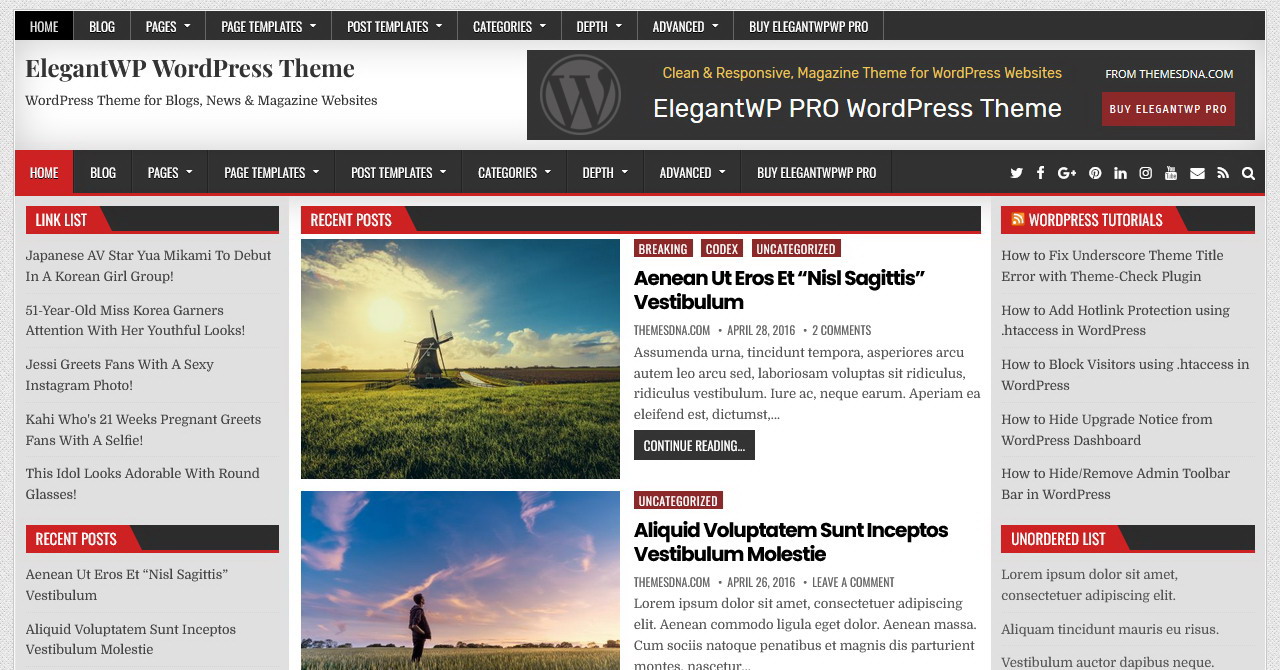Documentation - ElegantWP WordPress Theme